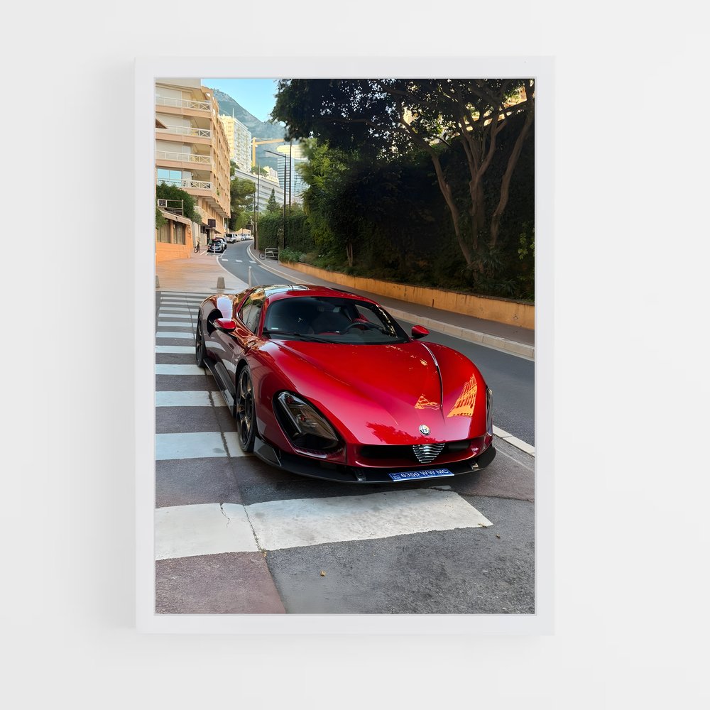 Poster Stradale Automobile – affiche Alfa Romeo (vue 3)